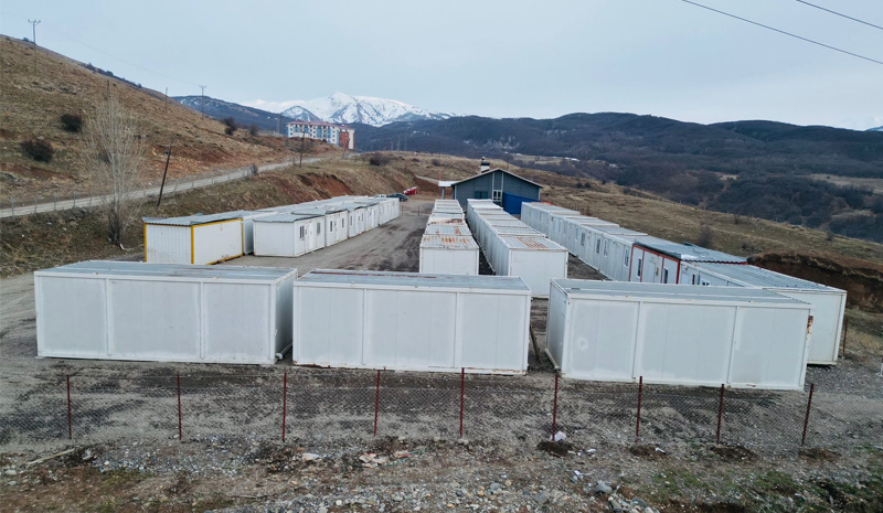 Yedisu Olası Depreme Hazırlanıyor! Konteyner Kent Kuruldu