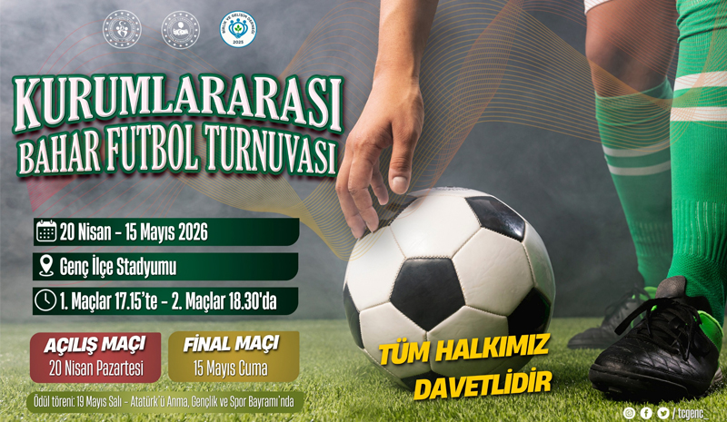Genç`te Kurumlar Arası Futbol Turnuvası