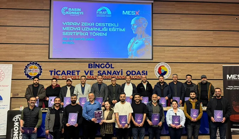 Bingöl Basın Konseyi`nden `Yapay Zekâ Destekli Medya Uzmanlığı Eğitimi`