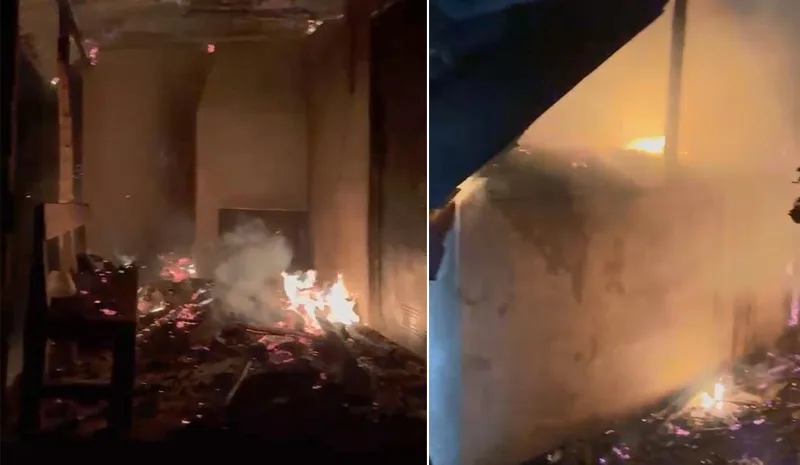 Bingöl`de Arazi Yangını Eve Sıçradı