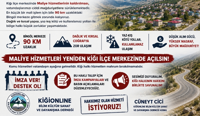 Kiğı`da Mehmet Şimşek`e çağrı!