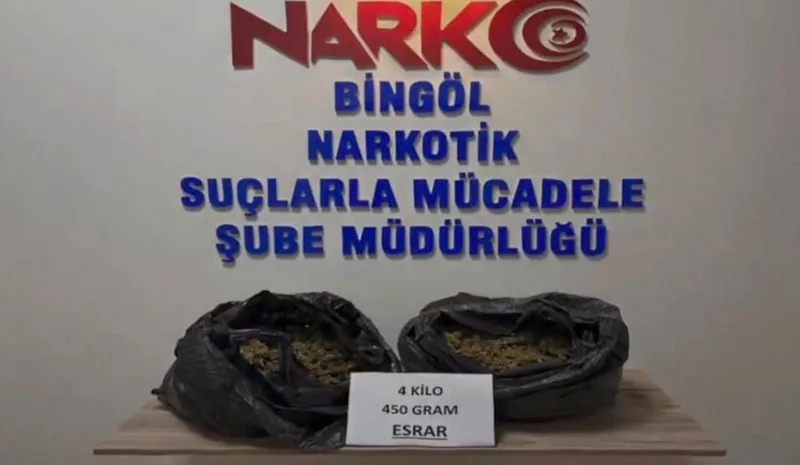 Bingöl`de drone destekli uyuşturucu operasyonu!