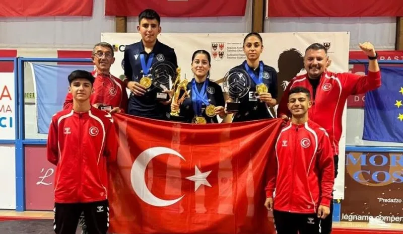 Bingöllü sporculardan Avrupa`da üç altın madalya!