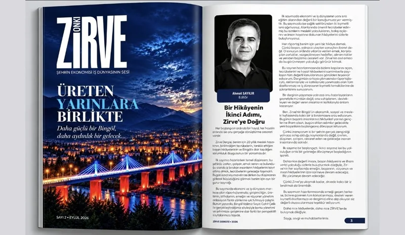Zirve Dergisi`nin 2`nci sayısı çıktı
