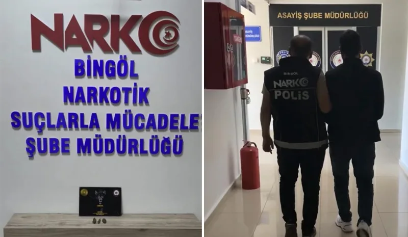 Bingöl`de uyuşturucu operasyonu: 1 tutuklama