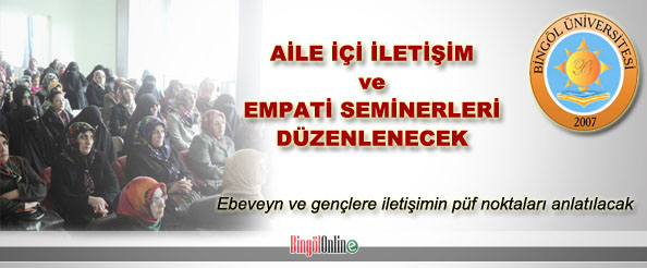 Aile içi iletişim seminerleri düzenlenecek