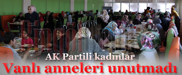 Ak partili kadınlar vanlı anneleri unutmadı