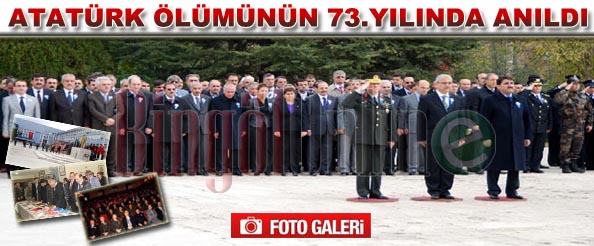 Atatürk, ölümünün 73. yılında anıldı