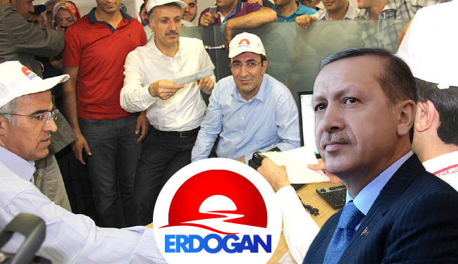 Bağışlar erdoğan`a