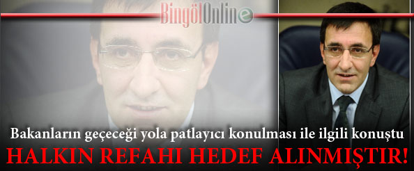 Bakan yılmaz: `hedef biz değiliz, halktır!