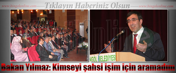 Bakan yılmaz: kimseyi şahsi işim için aramadım