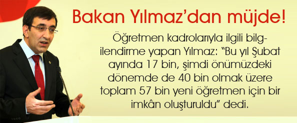 Bakan yılmaz`dan müjde!