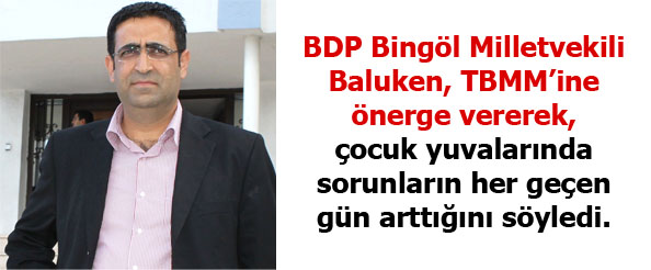 Baluken, çocuk yuvalarını sordu