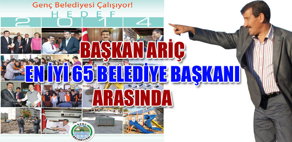 Başkan ariç, en iyi 65 belediye başkanı arasında