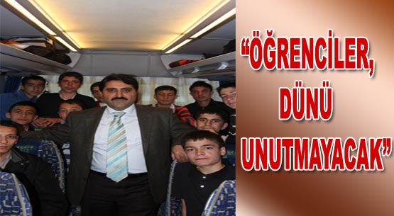 Başkan atalay, 100 öğrenciyi çanakkale`ye uğurladı