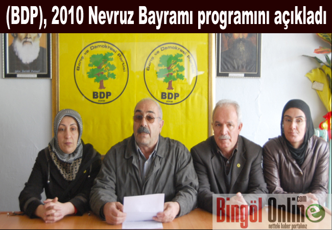 Bdp`nin nevruz programı açıklandı