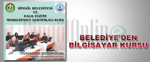 Belediye`den bilgisayar kursu