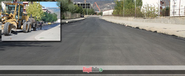 Bingöl belediyesi asfalt çalışmalarına devam ediyor