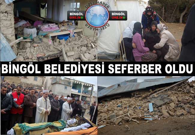Bingöl komşusuna seferber oldu