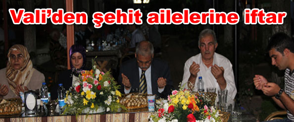 Bingöl şehit aileleri iftarda buluştu