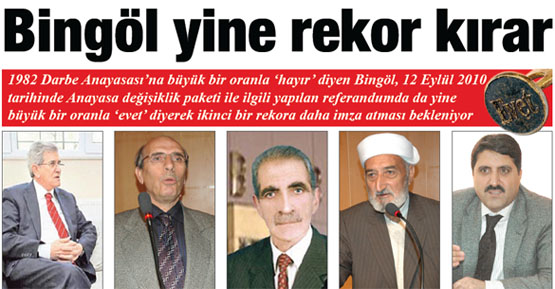 Bingöl yine rekor kırar