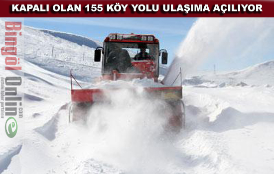 Bingöl`de 108 köy yolu ulaşıma kapalı