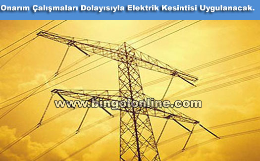 Bingöl`de elektrik kesintisi