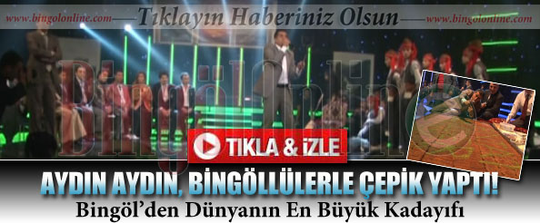 Bingöl`den dünyanın en büyük kadayıfı