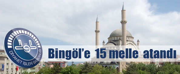 Bingöl`e 15 melle atandı