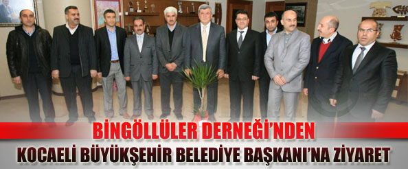 Bingöllüler derneği`nden başkan karaosmanoğlu`ya ziyaret