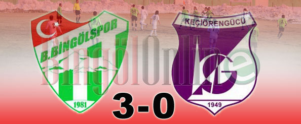 Bingölspor, keçiörengücüspor`u 3-0 yendi