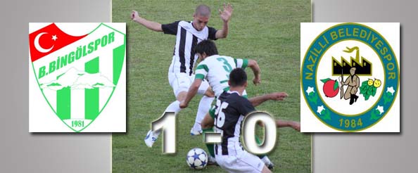 Bingölspor, nazilli`yi 1-0 mağlup etti