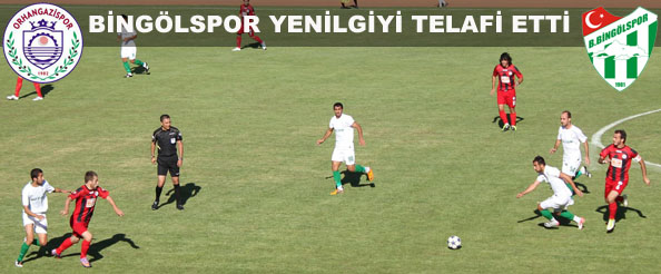 Bingölspor, yenilgiyi telafi etti