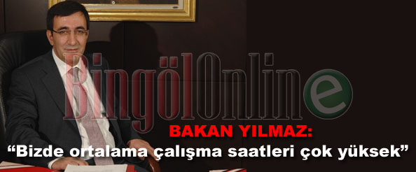 Bizde ortalama çalışma saatleri çok yüksek