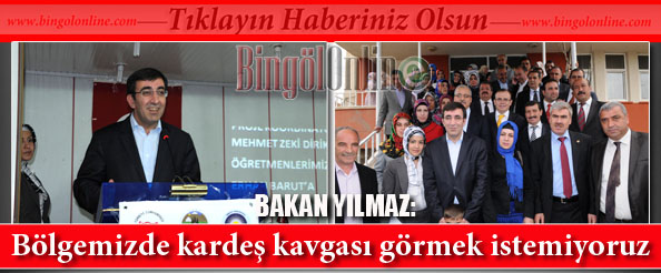 Bölgemizde kardeş kavgası görmek istemiyoruz