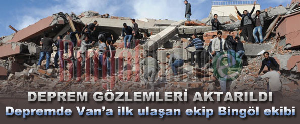 Deprem gözlemleri aktarıldı
