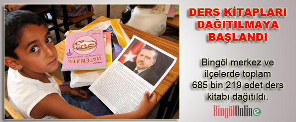 Ders kitapları dağıtılmaya başlandı