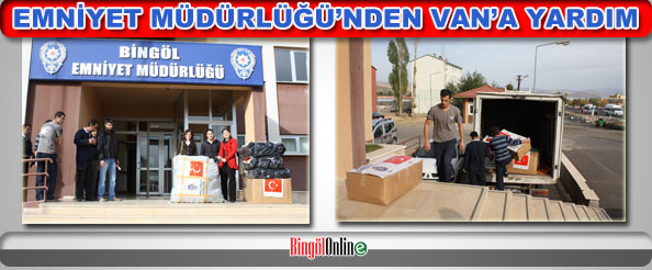 Emniyet müdürlüğü`nden van`a yardım