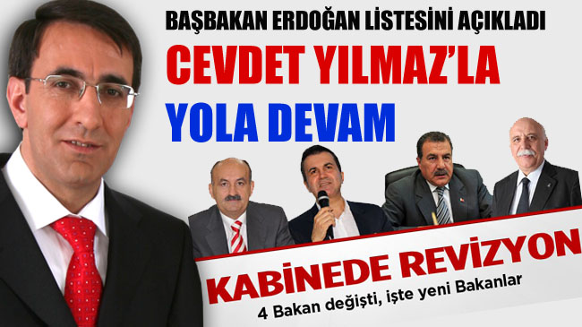 Erdoğan`dan kabine revizyonu! 4 bakan gitti