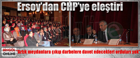 Ersoy`dan chp`ye eleştiri