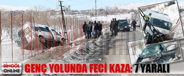 Genç yolunda feci kaza: 7 yaralı