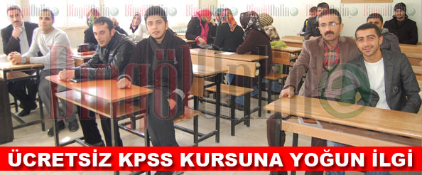 Genç`te ücretsiz kpss kursuna yoğun ilgi