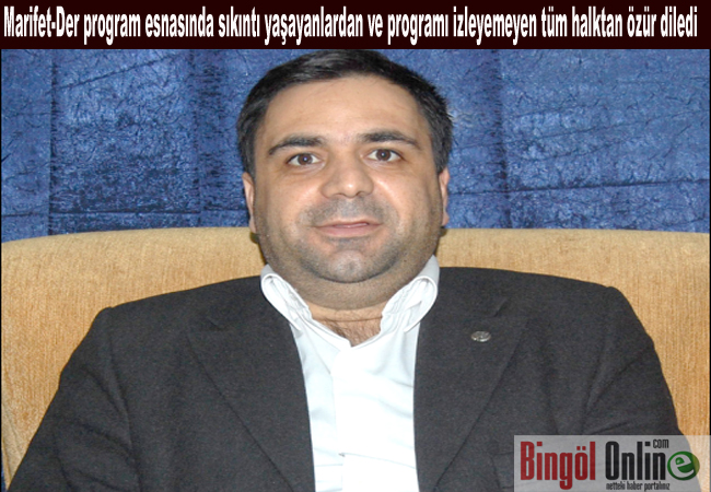 Gönç: halkımızdan özür diliyoruz