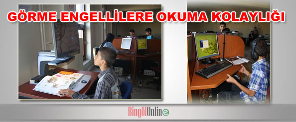 Görme engellilere okuma kolaylığı