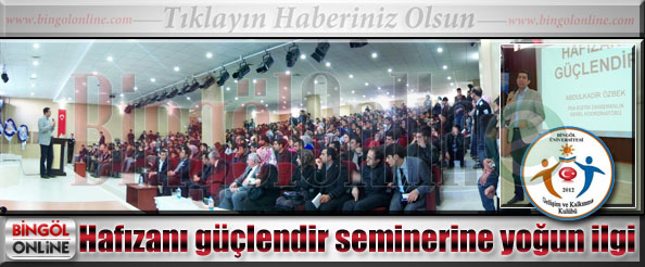 Hafızanı güçlendir seminerine yoğun ilgi