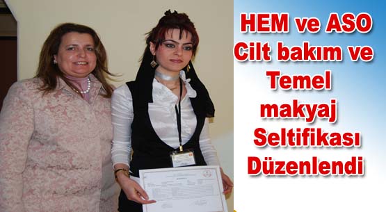 Hem ve aso sertifika töreni