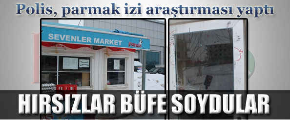 Hırsızlar büfe soydular