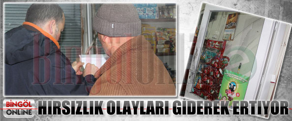 Hırsızlık olayları giderek artıyor