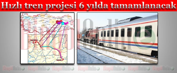 Hızlı tren projesi 6 yılda tamamlanacak
