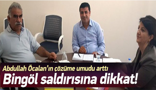 Imralı`dan bingöl uyarısı